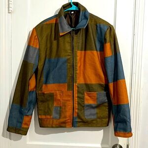 Men’s 'The Bear' Jeremy Allen White inspired multi colored jacket. size L